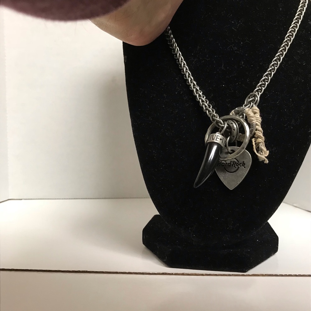 A hard rock necklace 20 inches vintage.